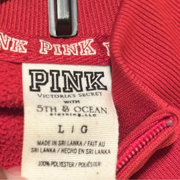 VS Pink Bama Track Jacket women’s size L - Picture 6 of 6